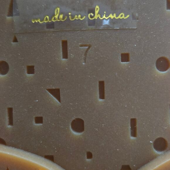 Charlotte Stone Prim Ivy Green White Striped Ballet Slide Flats Size 7 - Picture 9 of 9